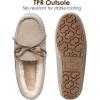 imageDREAM PAIRS Womens House Slippers Indoor Outdoor Moccasin Fuzzy Fluffy Furry Loafers Suede Leather Warm ShoesSand02