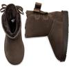 imageDREAM PAIRS Womens Winter Snow Boots FuzzyChic Bow Genuine Suede Leather Faux Fur Lining Memory Foam Warm Winter Short Booties for Outdoor IndoorTaupe