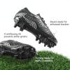 imageDream Pairs Boys Girls Soccer Cleats Kids Football Shoes for LittleBig KidBlackGrey