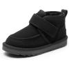 imageDREAM PAIRS Boys Boots Kids Girls Winter Warm Faux Fur Walking Ankle Boots FuzzyGo Kids Cozy Tap for ToddlerLittle KidBlack