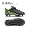 imageDREAM PAIRS Boys Girls Outdoor Soccer Cleats Football Shoes for LittleBig KidBlackNeonGreen