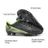 imageDREAM PAIRS Boys Girls Outdoor Soccer Cleats Football Shoes for LittleBig KidBlackNeonGreen
