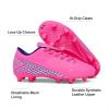 imageDREAM PAIRS Boys Girls Outdoor Soccer Cleats Football Shoes for LittleBig KidFuchsiaRoyalBlue