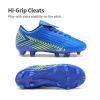 imageDREAM PAIRS Boys Girls Outdoor Soccer Cleats Football Shoes for LittleBig KidRoyalBlueBlack