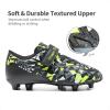 imageDREAM PAIRS Boys Girls Soccer Cleats Kids Football Shoes for LittleBig Kid SDSO2307KBlackNeon Green