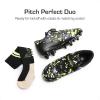 imageDREAM PAIRS Boys Girls Soccer Cleats Kids Football Shoes for LittleBig Kid SDSO2307KBlackNeon GreenSock