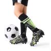 imageDREAM PAIRS Boys Girls Soccer Cleats Kids Football Shoes for LittleBig Kid SDSO2307KBlackNeon GreenSock