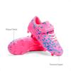 imageDREAM PAIRS Boys Girls Soccer Cleats Kids Football Shoes for LittleBig Kid SDSO2307KHot PinkRoyal BlueSock