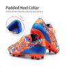 imageDREAM PAIRS Boys Girls Soccer Cleats Kids Football Shoes for LittleBig Kid SDSO2307KOrangeBlue