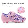 imageDREAM PAIRS Boys Girls Soccer Cleats Kids Football Shoes for LittleBig Kid SDSO2307KPinkPurple