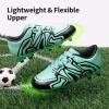 imageDREAM PAIRS Boys Girls Soccer Cleats Youth Firm Groud Baseball Cleats Sport Athletic Outdoor Trainning Football Shoes for LittleBig KidMint Green