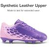 imageDREAM PAIRS Boys Girls Soccer Football Cleats Shoes for LittleBig KidPurplePink