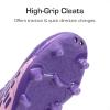 imageDREAM PAIRS Boys Girls Soccer Football Cleats Shoes for LittleBig KidPurplePink