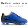 imageDREAM PAIRS Boys Girls Soccer Football Cleats Shoes for LittleBig KidRoyal BlueBlack