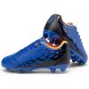 imageDREAM PAIRS Boys Girls Soccer Football Cleats Shoes for LittleBig KidRoyal BlueBlack