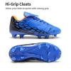 imageDREAM PAIRS Boys Girls Soccer Football Cleats Shoes for LittleBig KidRoyalBlueOrange
