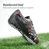 imageDREAM PAIRS Boys Girls Turf Indoor Soccer Shoes Lace Up Cleats for LittleBig KidBlackRed