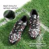 imageDREAM PAIRS Boys Girls Turf Indoor Soccer Shoes Lace Up Cleats for LittleBig KidBlackRed