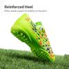 imageDREAM PAIRS Boys Girls Turf Indoor Soccer Shoes Lace Up Cleats for LittleBig KidNeon Green