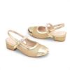 imageDREAM PAIRS Girls Dress Shoes Slingback Heels Round Toe Pump for Little Big Kids Flower Party Wedding PrincessGold