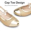imageDREAM PAIRS Girls Dress Shoes Slingback Heels Round Toe Pump for Little Big Kids Flower Party Wedding PrincessGold