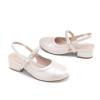 imageDREAM PAIRS Girls Dress Shoes Slingback Heels Round Toe Pump for Little Big Kids Flower Party Wedding PrincessIvory
