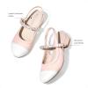 imageDREAM PAIRS Girls Dress Shoes Slingback Heels Round Toe Pump for Little Big Kids Flower Party Wedding PrincessPinkWhite