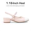 imageDREAM PAIRS Girls Dress Shoes Slingback Heels Round Toe Pump for Little Big Kids Flower Party Wedding PrincessPinkWhite