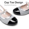 imageDREAM PAIRS Girls Dress Shoes Slingback Heels Round Toe Pump for Little Big Kids Flower Party Wedding PrincessSilverBlack