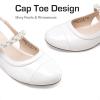 imageDREAM PAIRS Girls Dress Shoes Slingback Heels Round Toe Pump for Little Big Kids Flower Party Wedding PrincessWhite