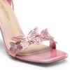 imageDREAM PAIRS Lace Up High Heels Stilletos Gladiator Open Square Toe Fashion Dressy Wedding Bridal Pumps SandalsPinkpu