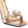 imageDREAM PAIRS Lace Up High Heels Stilletos Gladiator Open Square Toe Fashion Dressy Wedding Bridal Pumps SandalsRose Goldpat