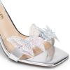 imageDREAM PAIRS Lace Up High Heels Stilletos Gladiator Open Square Toe Fashion Dressy Wedding Bridal Pumps SandalsSilvermetallic