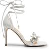 imageDREAM PAIRS Lace Up High Heels Stilletos Gladiator Open Square Toe Fashion Dressy Wedding Bridal Pumps SandalsWhitepu