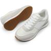 imageDREAM PAIRS Women Fashion Sneakers Walking Tennis Sports Athletic Comfortable Lightweight Running Lace Up Retro Classic Casual SneakerWhiteBeige