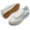 imageDREAM PAIRS Women Fashion Sneakers Walking Tennis Sports Athletic Comfortable Lightweight Running Lace Up Retro Classic Casual SneakerWhiteBlue