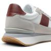 imageDREAM PAIRS Women Fashion Sneakers Walking Tennis Sports Athletic Comfortable Lightweight Running Lace Up Retro Classic Casual SneakerWhiteBurgundy