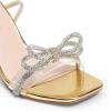 imageDREAM PAIRS Womens Double Bowknots Heels Open Square Toe Ankle Strap Crystal Rhinestone Dress Sandals for Party WeddingGoldpat
