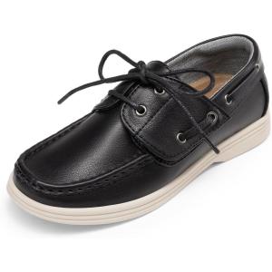 imageDREAM PAIRS Boys Dress Shoes Boat Shoes Slip on Loafers Casual School Shoes ToddlerLittle KidBig KidBlack