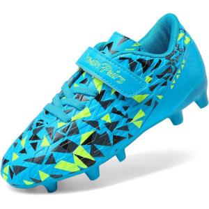 imageDREAM PAIRS Boys Girls Soccer Cleats Kids Football Shoes for LittleBig Kid SDSO2307KRoyal BlueNeon Green
