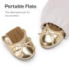 imageDREAM PAIRS Girls Ballet Flats Dress Shoes Mary Janes Ballerina ShoesGold