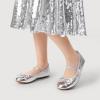 imageDREAM PAIRS Girls Ballet Flats Dress Shoes Mary Janes Ballerina ShoesSilver
