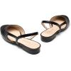 imageDREAM PAIRS Slingback Ballet Flats for Women Square Cap Toe Low Heel Dress Shoes Comfortable Work Flats for Office Party Wedding Business CasualBlackpu