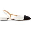 imageDREAM PAIRS Slingback Ballet Flats for Women Square Cap Toe Low Heel Dress Shoes Comfortable Work Flats for Office Party Wedding Business CasualWhite