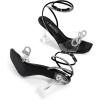 imageDREAM PAIRS Stiletto Bow Heels for Women Strappy Sparkly Rhinestone Square Toe Clear Crystal High Sandals for Party WeddingBlackpu