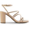 imageDREAM PAIRS Womens Heels Chunky Block Strappy Square Open Toe Ankle Buckle Heeled Sandals Wedding Party Dress Shoes IndieNude