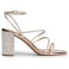 imageDREAM PAIRS Womens Heels Chunky Block Strappy Square Open Toe Ankle Buckle Heeled Sandals Wedding Party Dress Shoes IndieRose Goldrhinestone