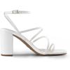 imageDREAM PAIRS Womens Heels Chunky Block Strappy Square Open Toe Ankle Buckle Heeled Sandals Wedding Party Dress Shoes IndieWhite
