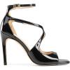 imageDREAM PAIRS Womens High Heels Sexy Cross Square Open Toe Strappy Dressy Sexy Stylish Stilettos Heels SandalsBlackpat