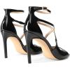 imageDREAM PAIRS Womens High Heels Sexy Cross Square Open Toe Strappy Dressy Sexy Stylish Stilettos Heels SandalsBlackpat